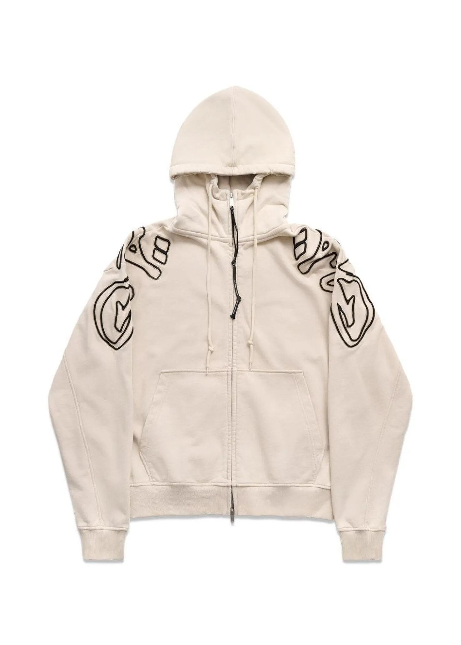 ALIS GYLL HOODIE W/ ZIPPER & EMBROIDERY