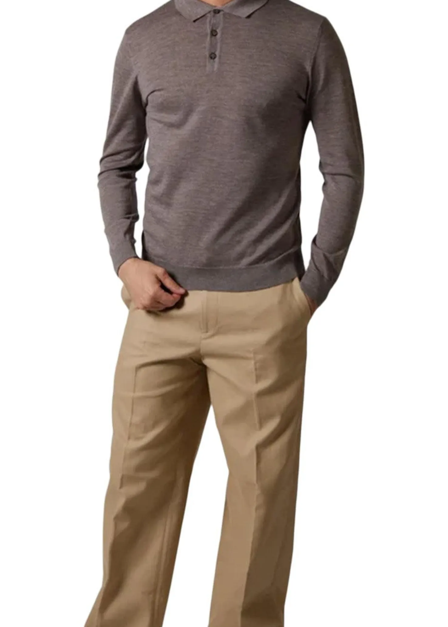 Daniele Fiesoli Polo Fine Merino LS