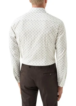 Eton Slim Drink Print Poplin Shirt