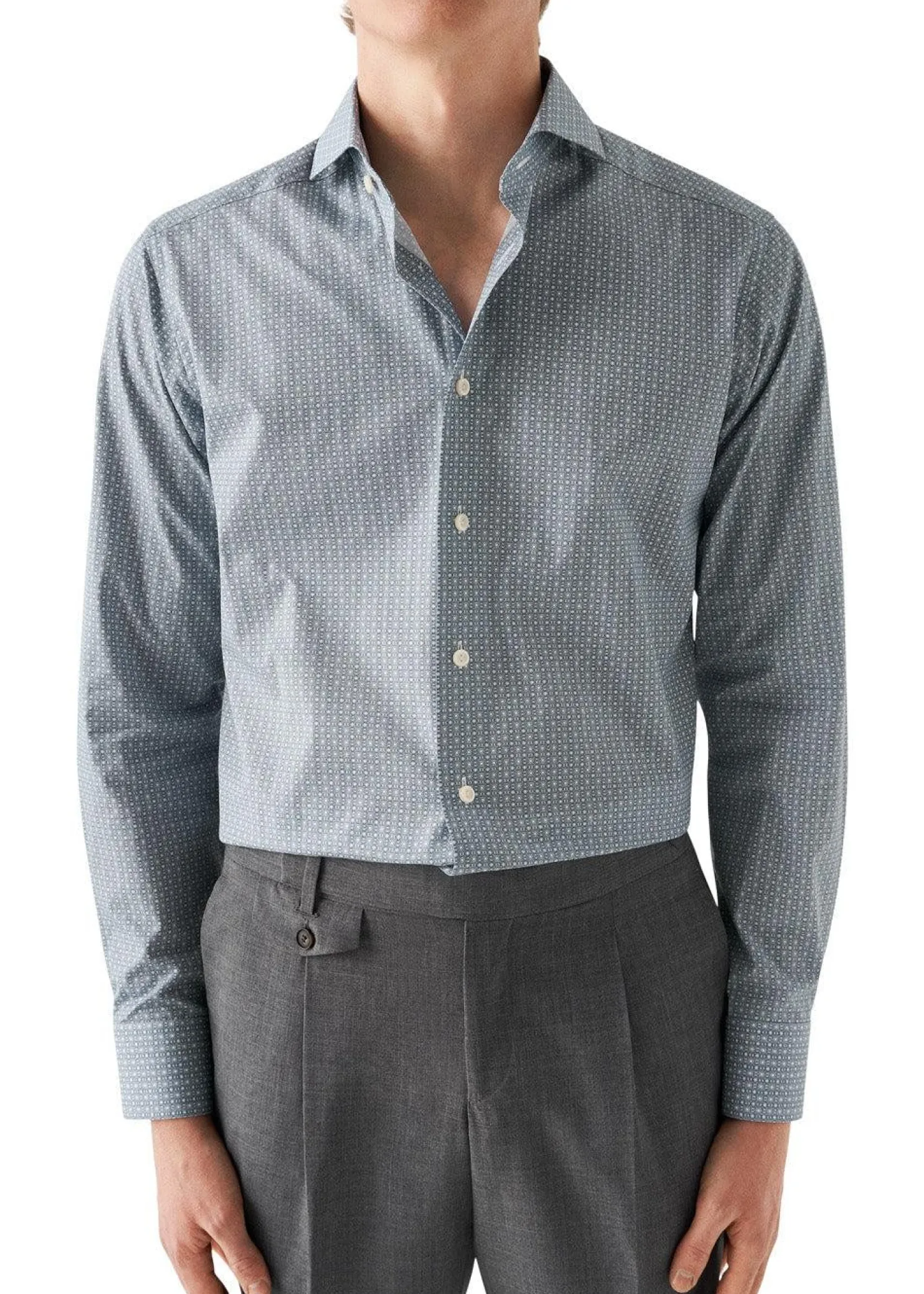 Eton Slim-Poplin Print