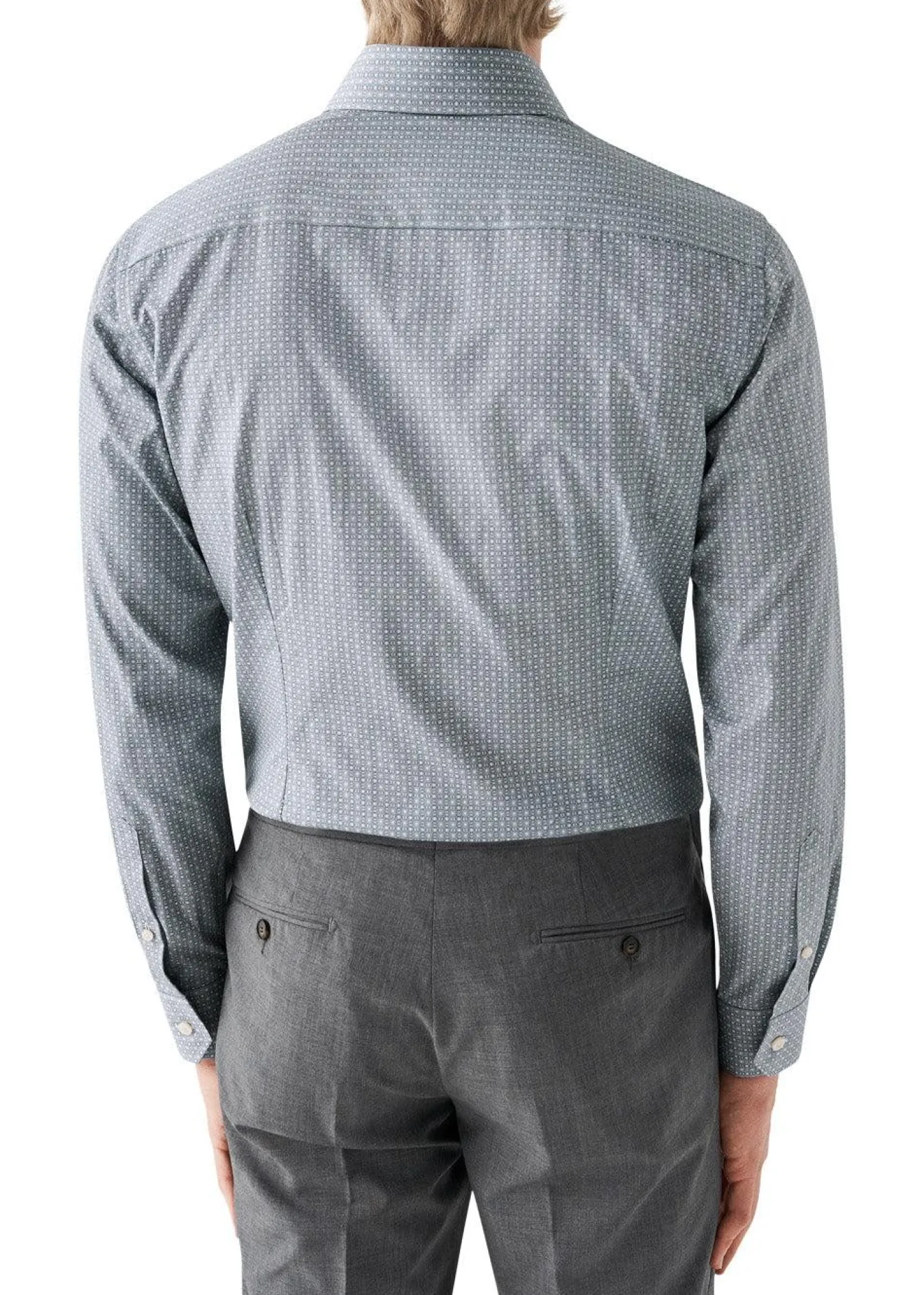 Eton Slim-Poplin Print