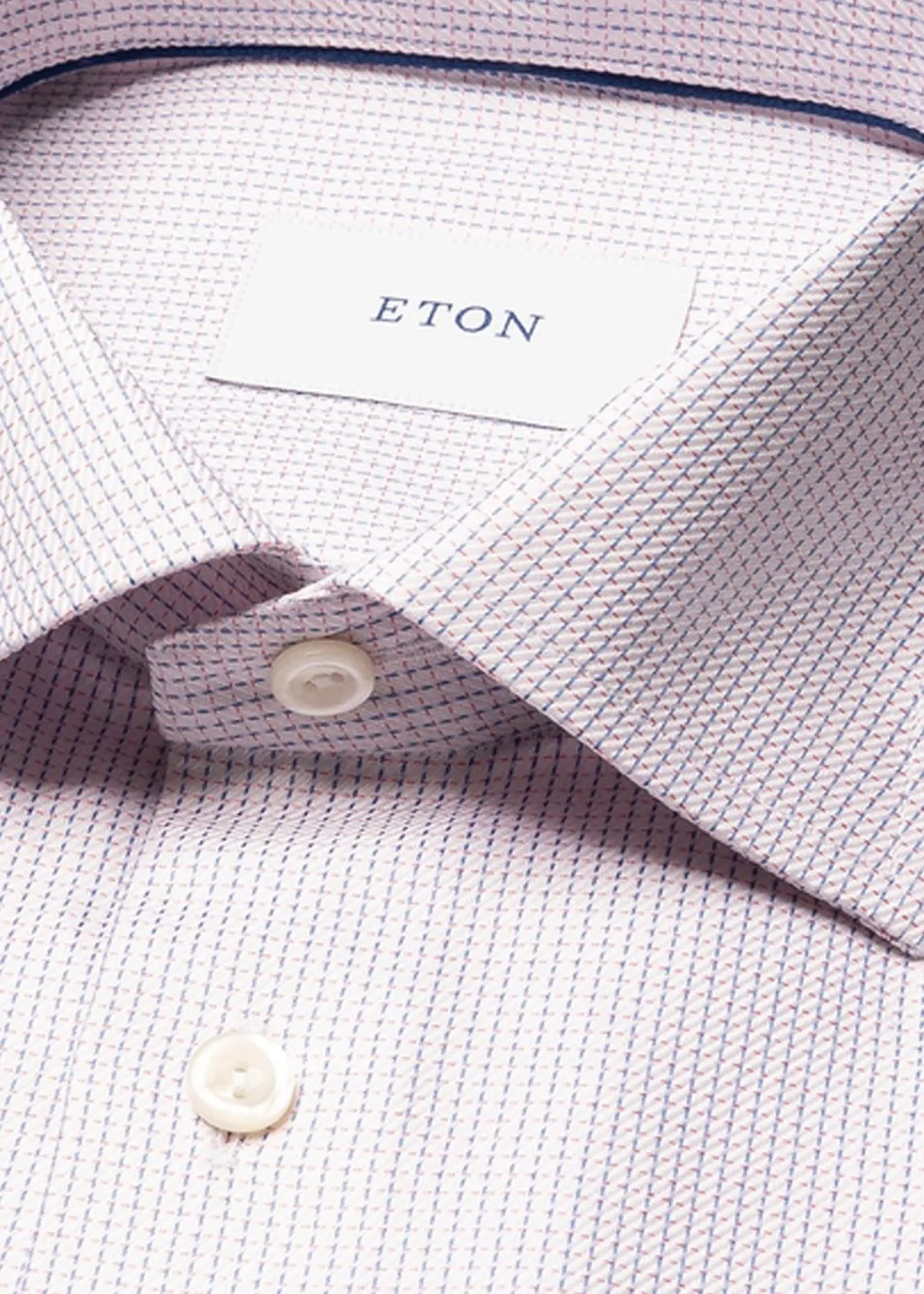 Eton Slim Semi Solid Signatrue Twill Shirt