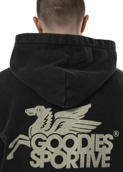 Goodies Sportive VINTAGE BLACK PEGASUS HOODIE