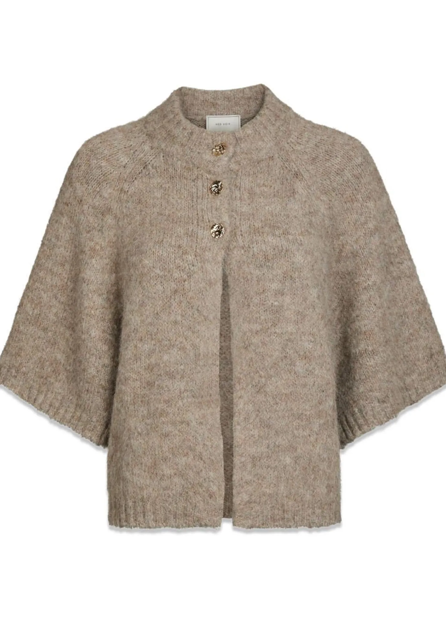 Neo Noir Benuta Fluffy Knit Cardigan