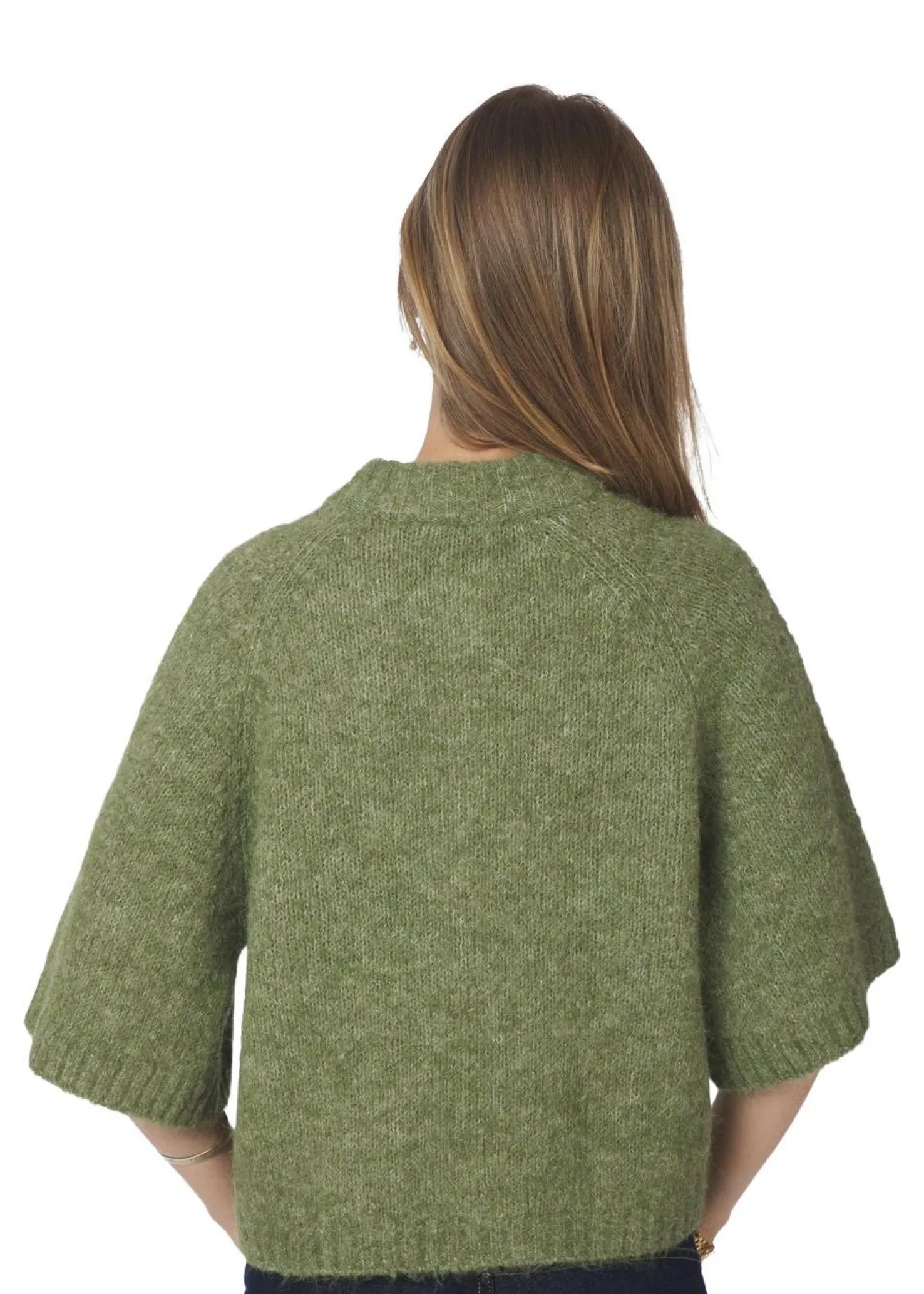 Neo Noir Benuta Fluffy Knit Cardigan