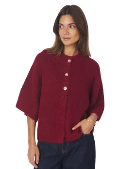 Neo Noir Benuta Fluffy Knit Cardigan