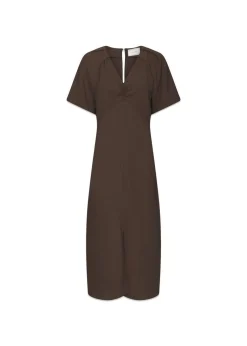 Neo Noir Bomba Structure Solid Dress