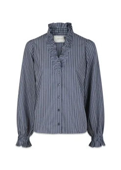 Neo Noir Brielle Twill Stripe Shirt