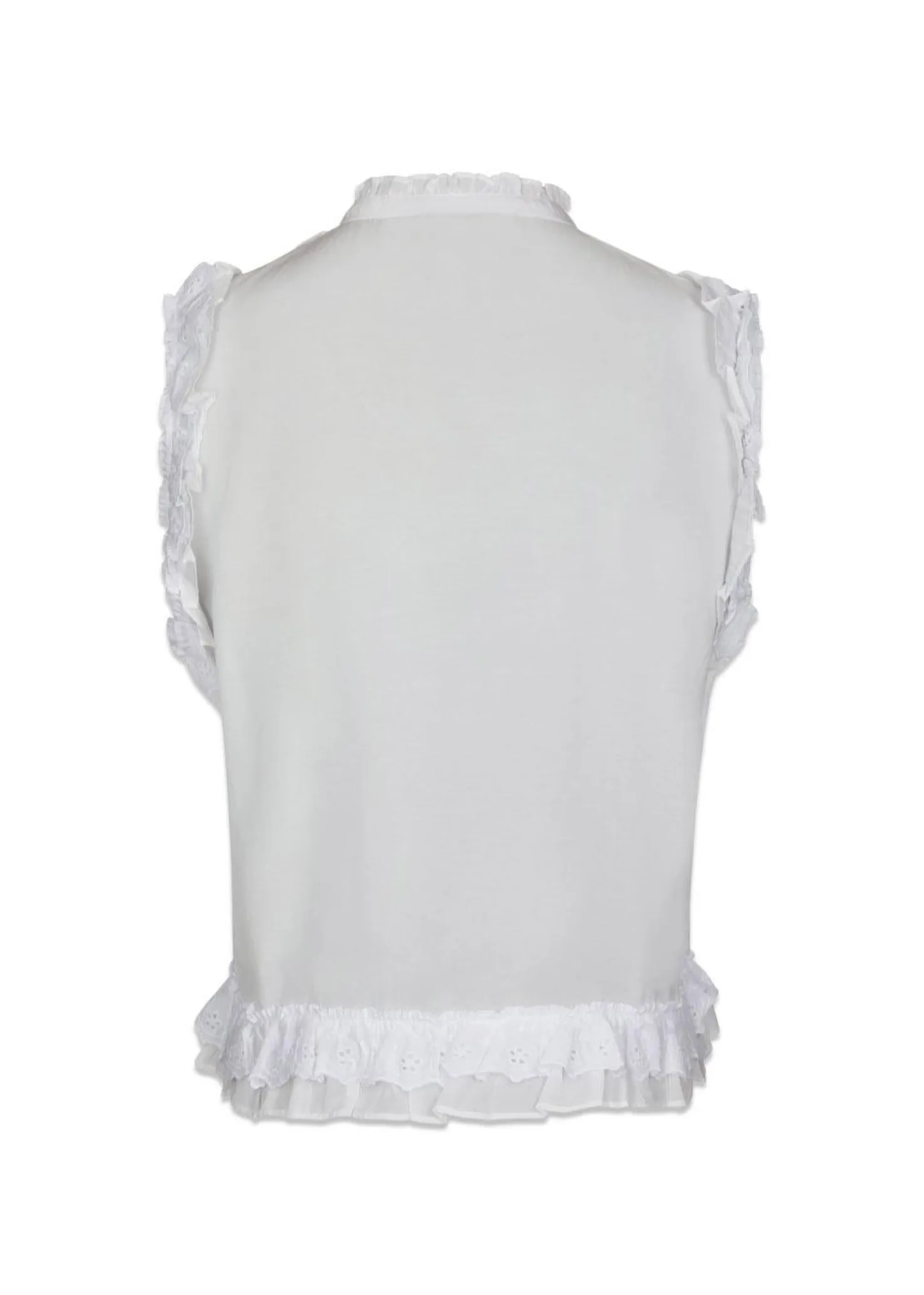 Neo Noir Celia Ruffle Top