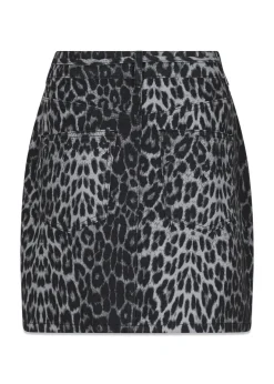 Neo Noir Henrietta Leopard Skirt