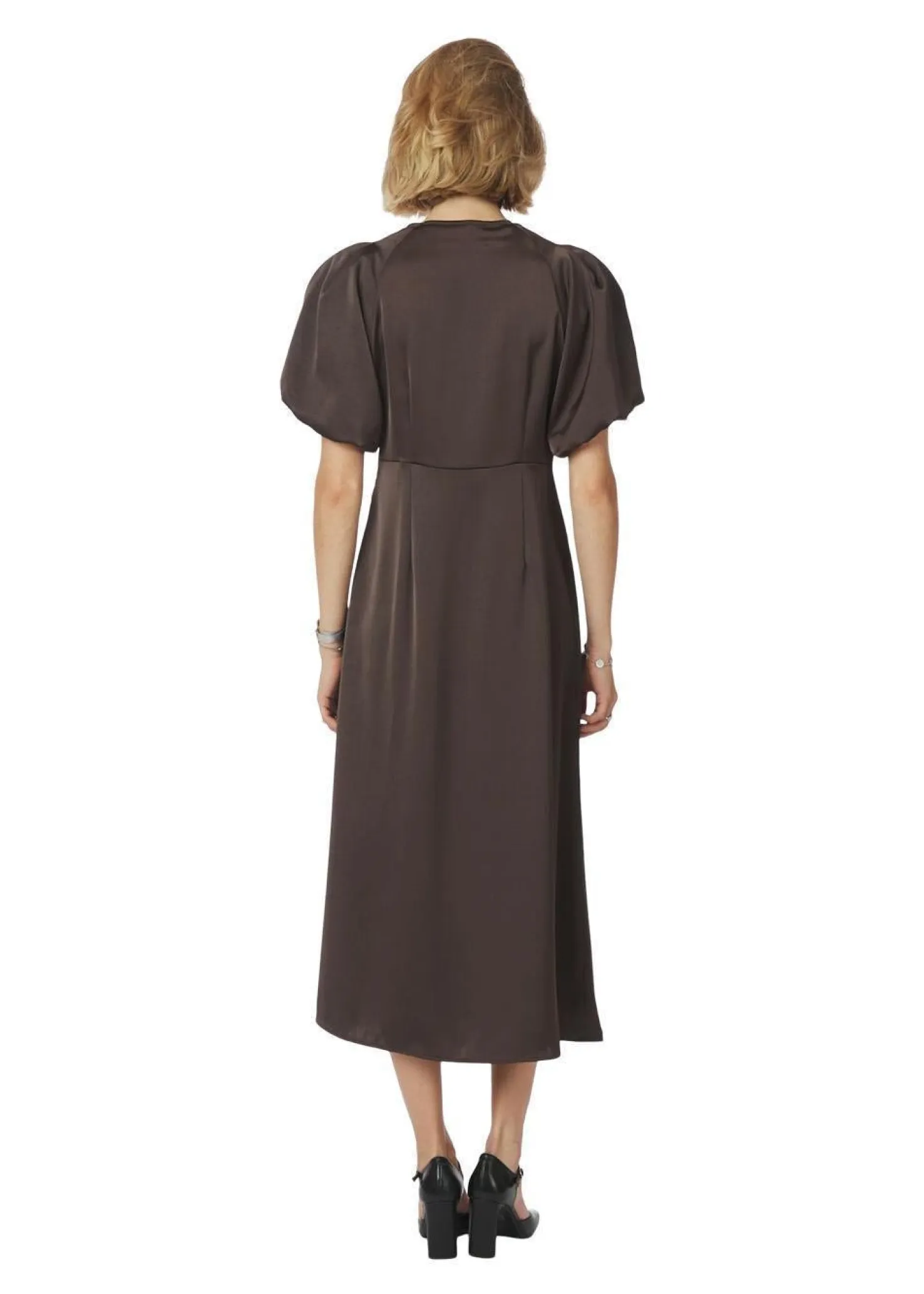 Neo Noir Illana Heavy Sateen Dress