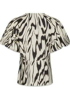 Neo Noir Irina Graphic Zag Blouse