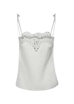 Neo Noir Kaela Heavy Sateen Lace Top