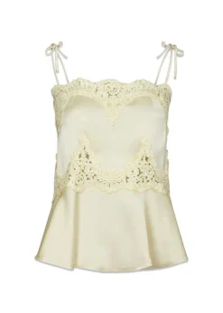 Neo Noir Kaela Heavy Sateen Lace Top