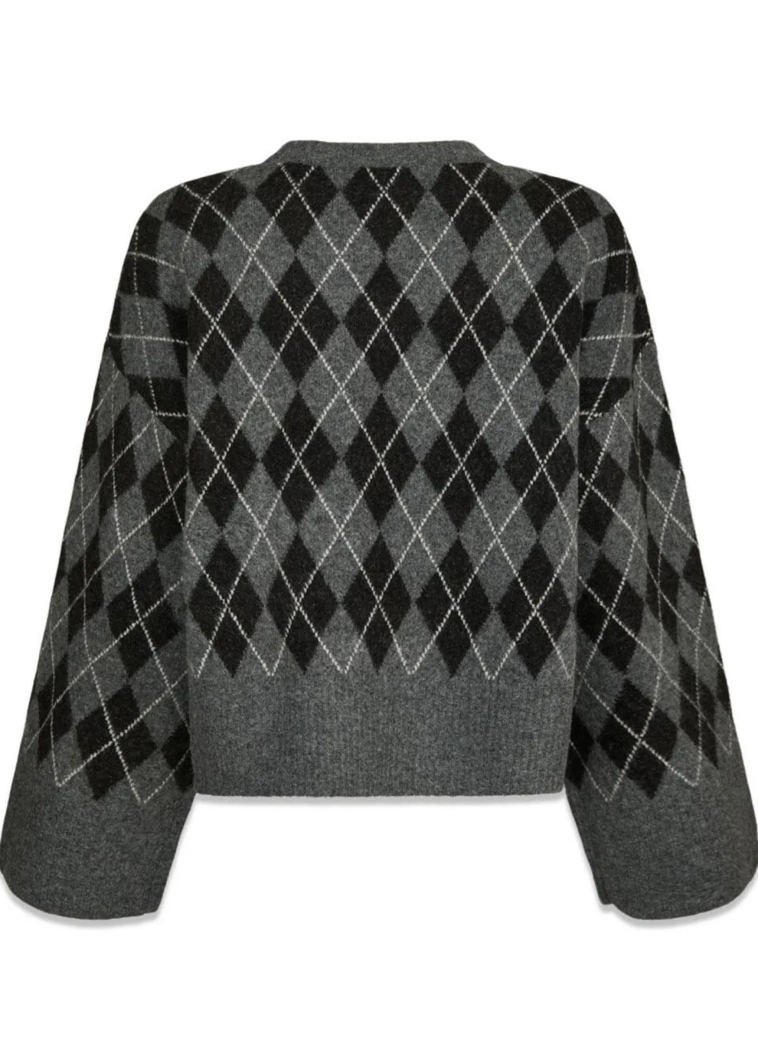 Neo Noir Kick Check Knit Blouse