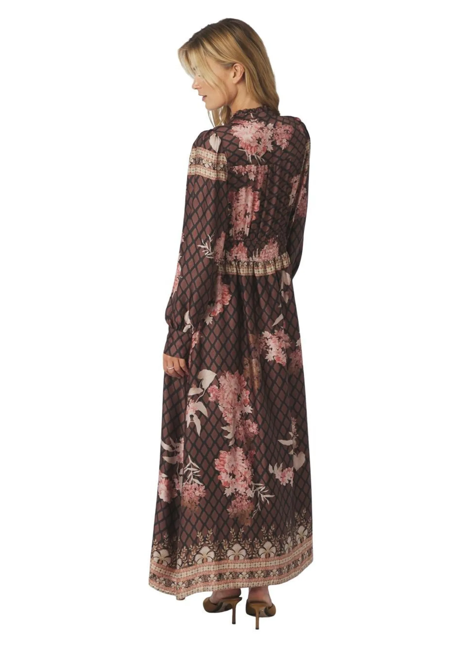 Neo Noir Nova Botanical Border Dress