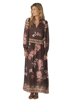 Neo Noir Nova Botanical Border Dress