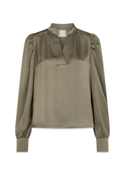 Neo Noir Rosslyn Heavy Sateen Blouse