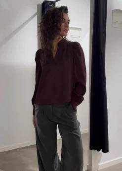 Neo Noir Rosslyn Heavy Sateen Blouse