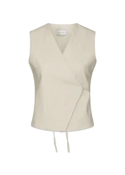 Neo Noir Samara Ramie Waistcoat