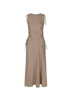 Neo Noir Saxton Check Dress