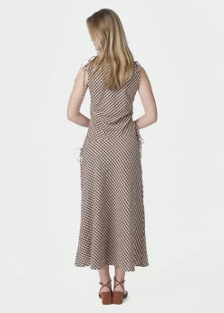 Neo Noir Saxton Check Dress