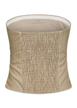 Neo Noir Tyree Melange Pinstripe Top