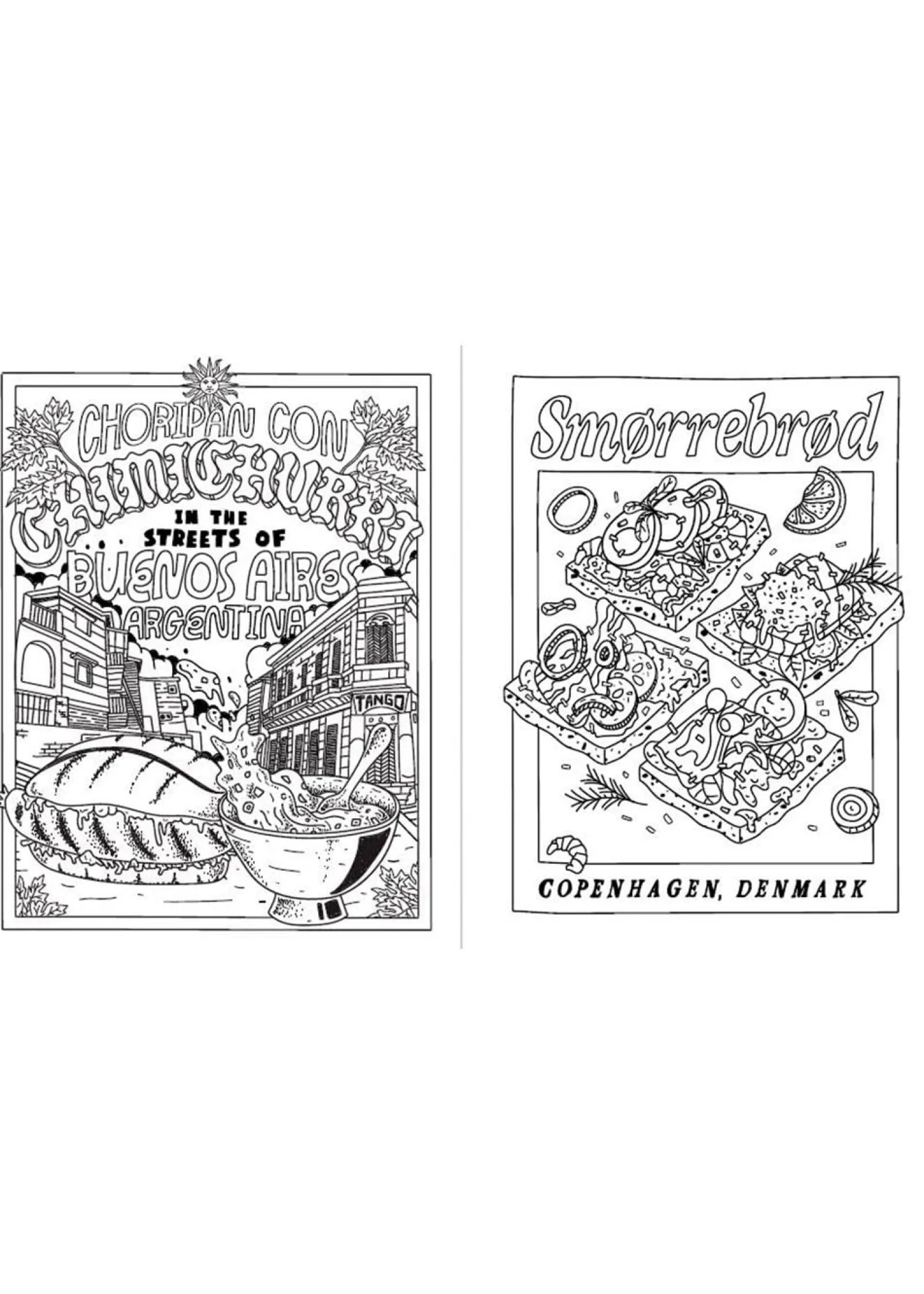 New Mags Street Food Coloring Book