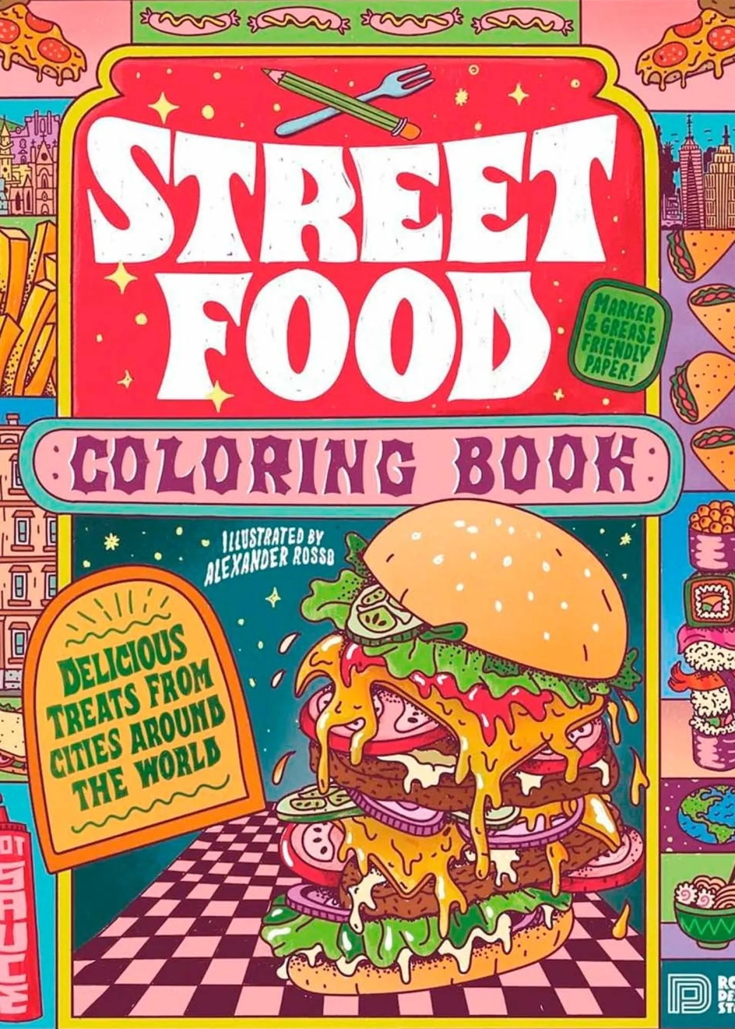 New Mags Street Food Coloring Book