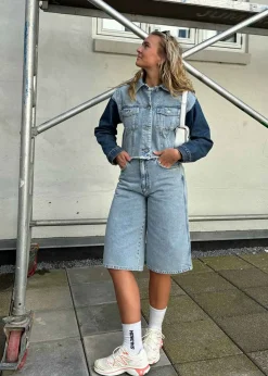 Oval Square City Denim Shorts 0105