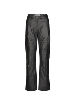 Oval Square Deep Leather Pants