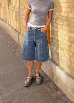 Oval Square Edie Denim Shorts