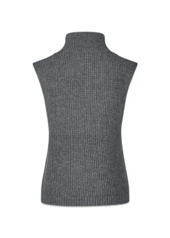 Oval Square Fave Knit Zip Vest