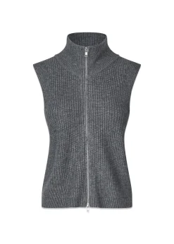Oval Square Fave Knit Zip Vest