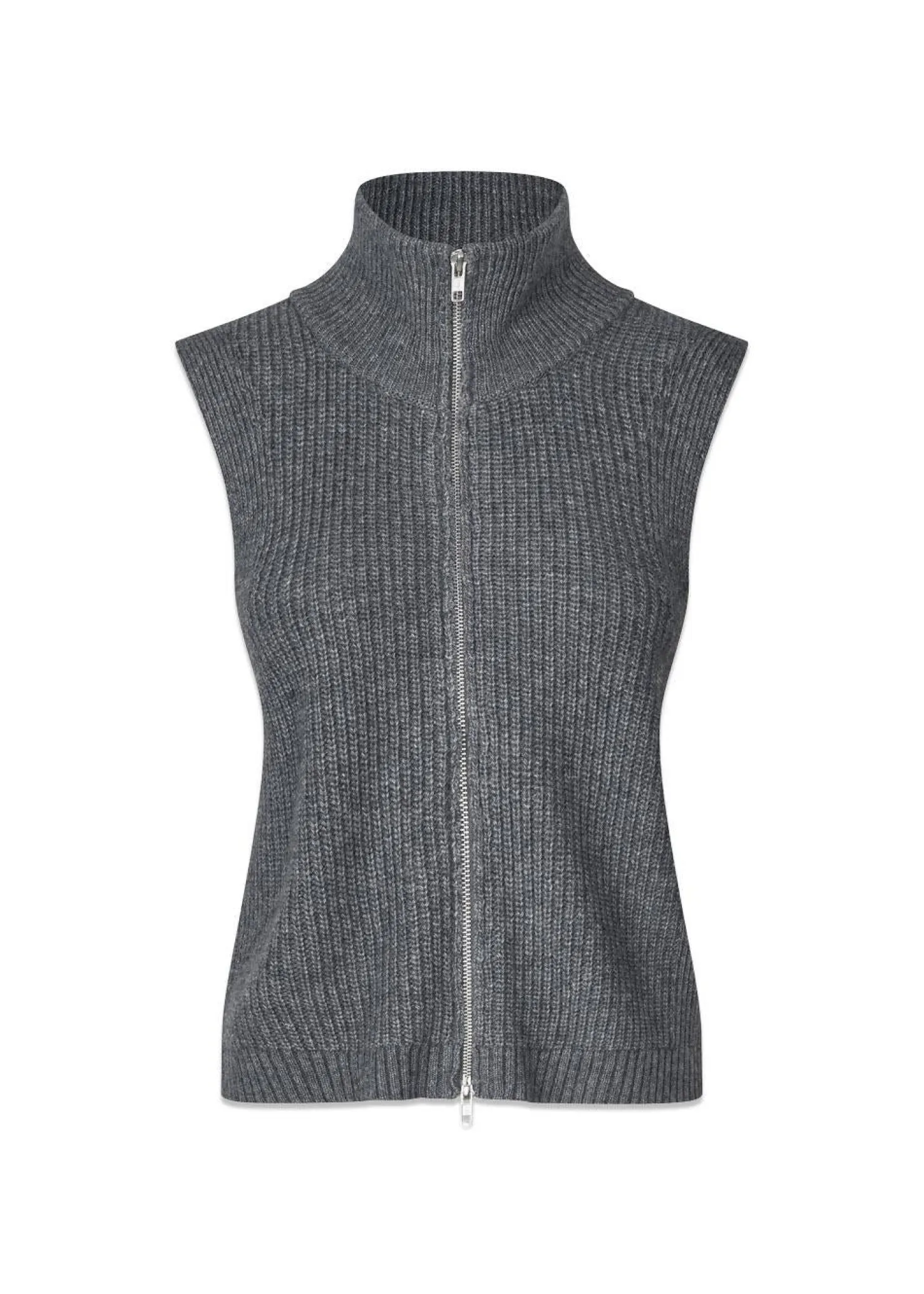 Oval Square Fave Knit Zip Vest