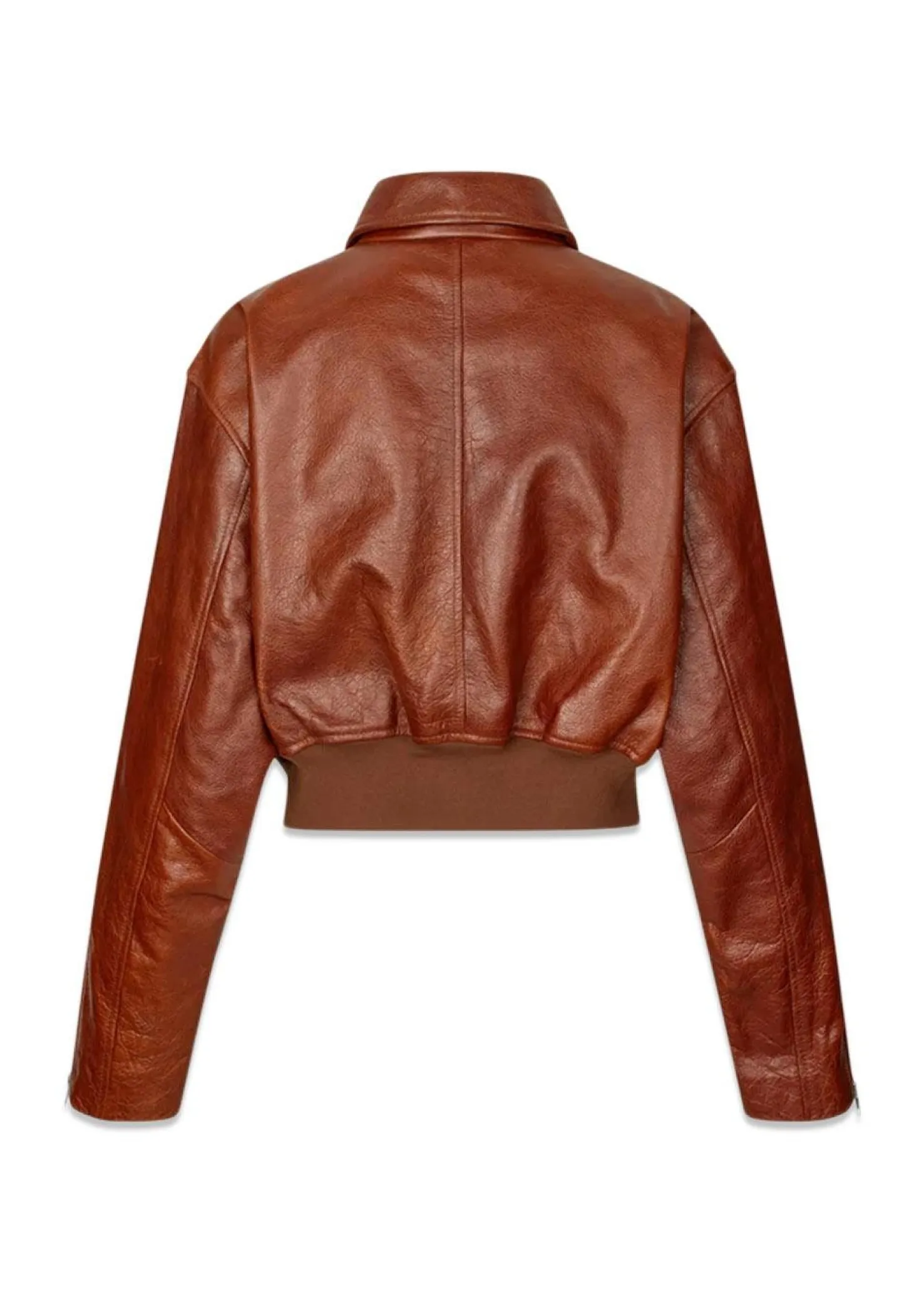 Oval Square Marilyn Leather Bomber