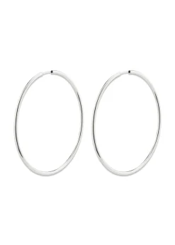 Pilgrim APRIL large hoop earrings silver-plated
