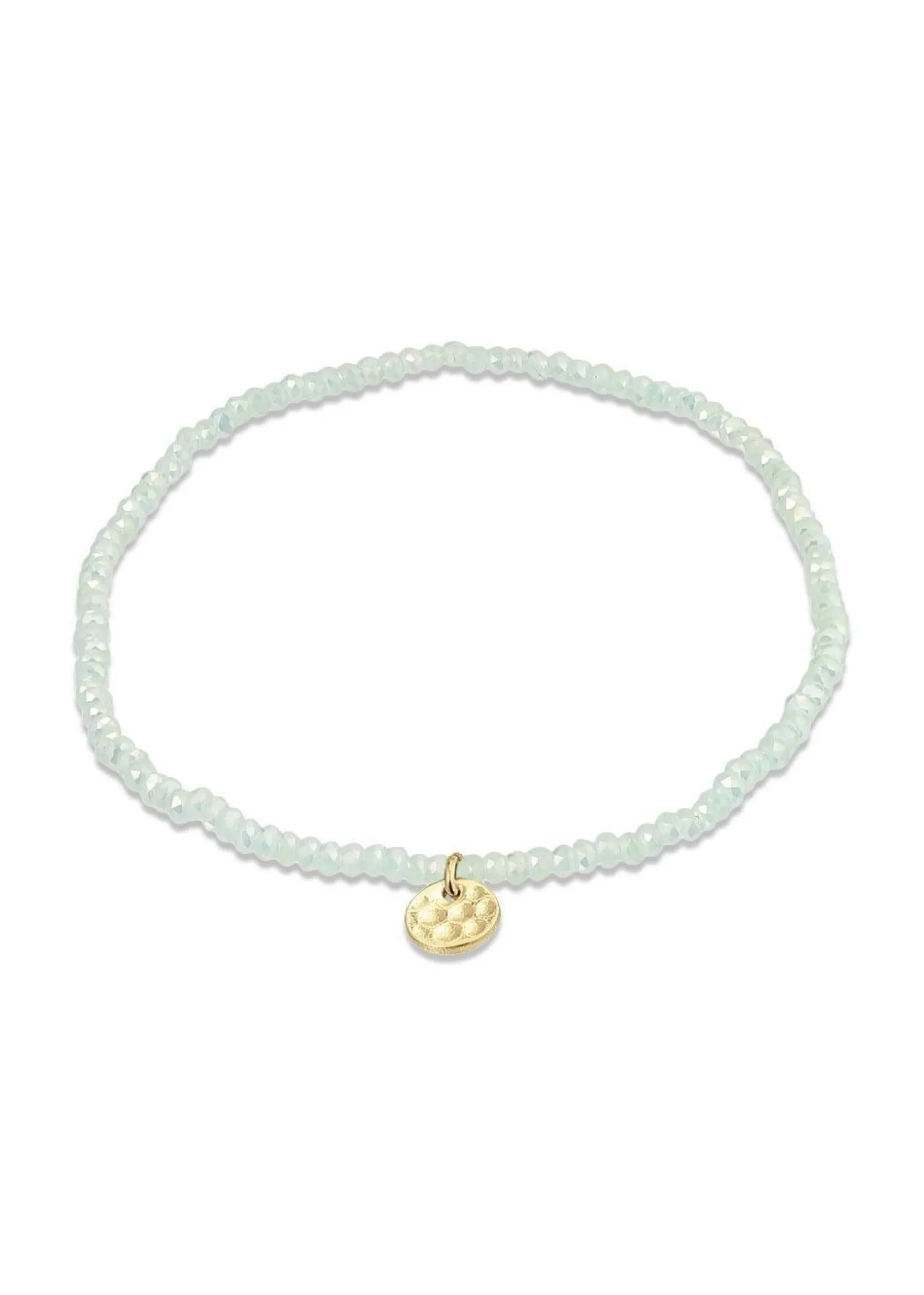 Pilgrim INDIE bracelet green, gold-plated