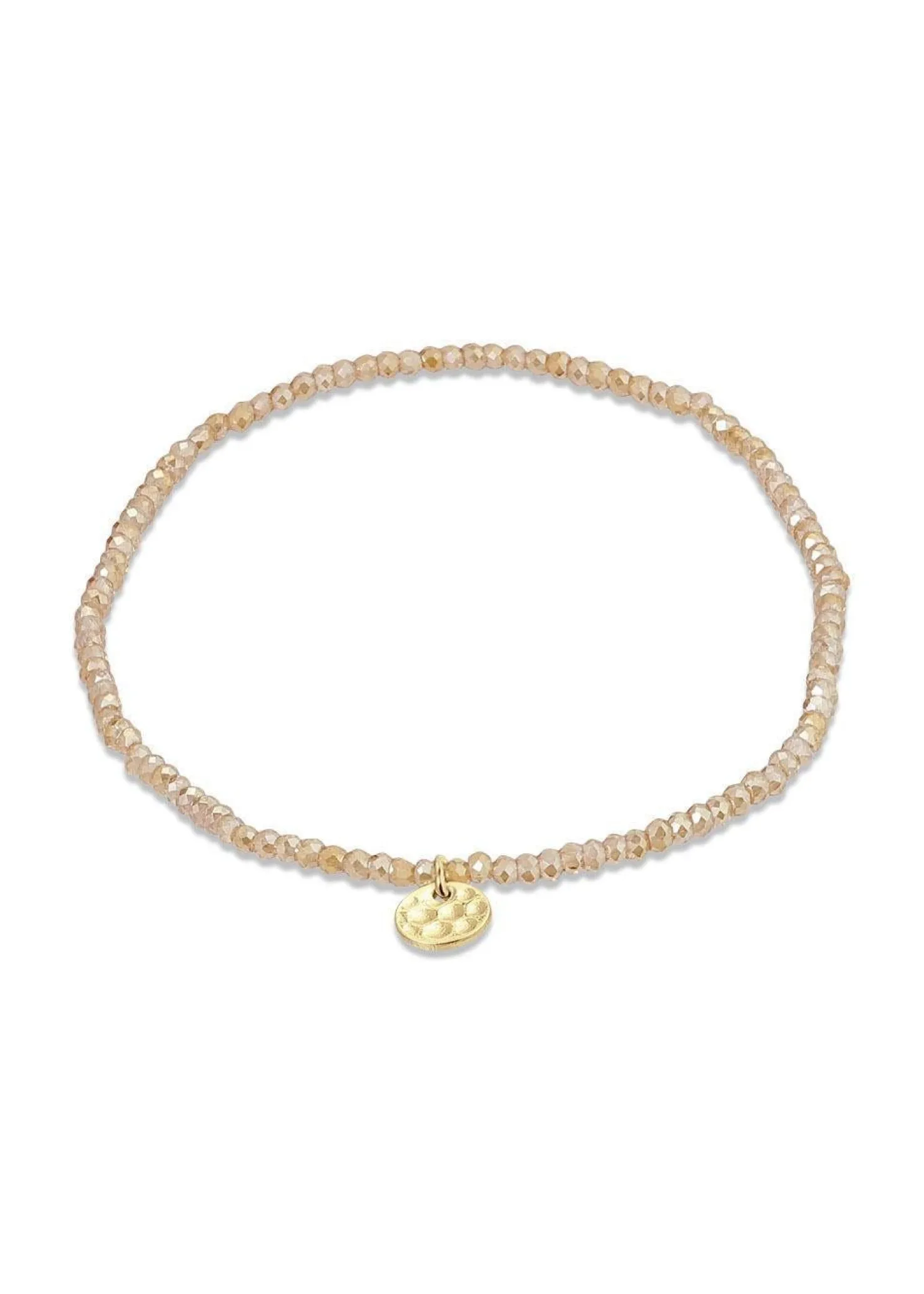 Pilgrim INDIE bracelet peach, gold-plated