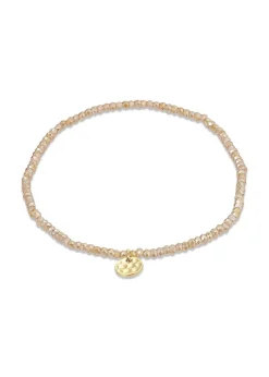 Pilgrim INDIE bracelet peach, gold-plated