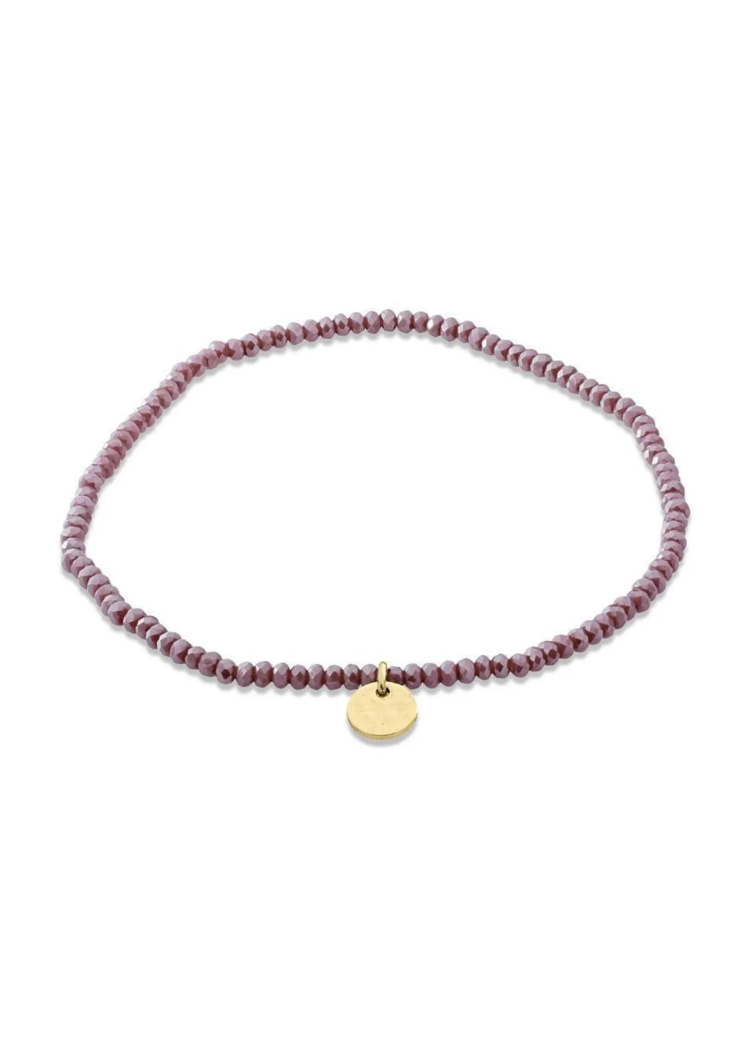 Pilgrim INDIE bracelet purple, gold-plated
