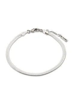 Pilgrim JOANNA flat snake chain bracelet silver-plated