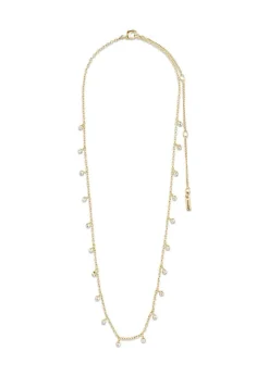 Pilgrim MAJA crystal multi drops necklace gold-plated