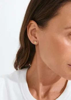 Pilgrim OCTAVIA clover earrings gold-plated