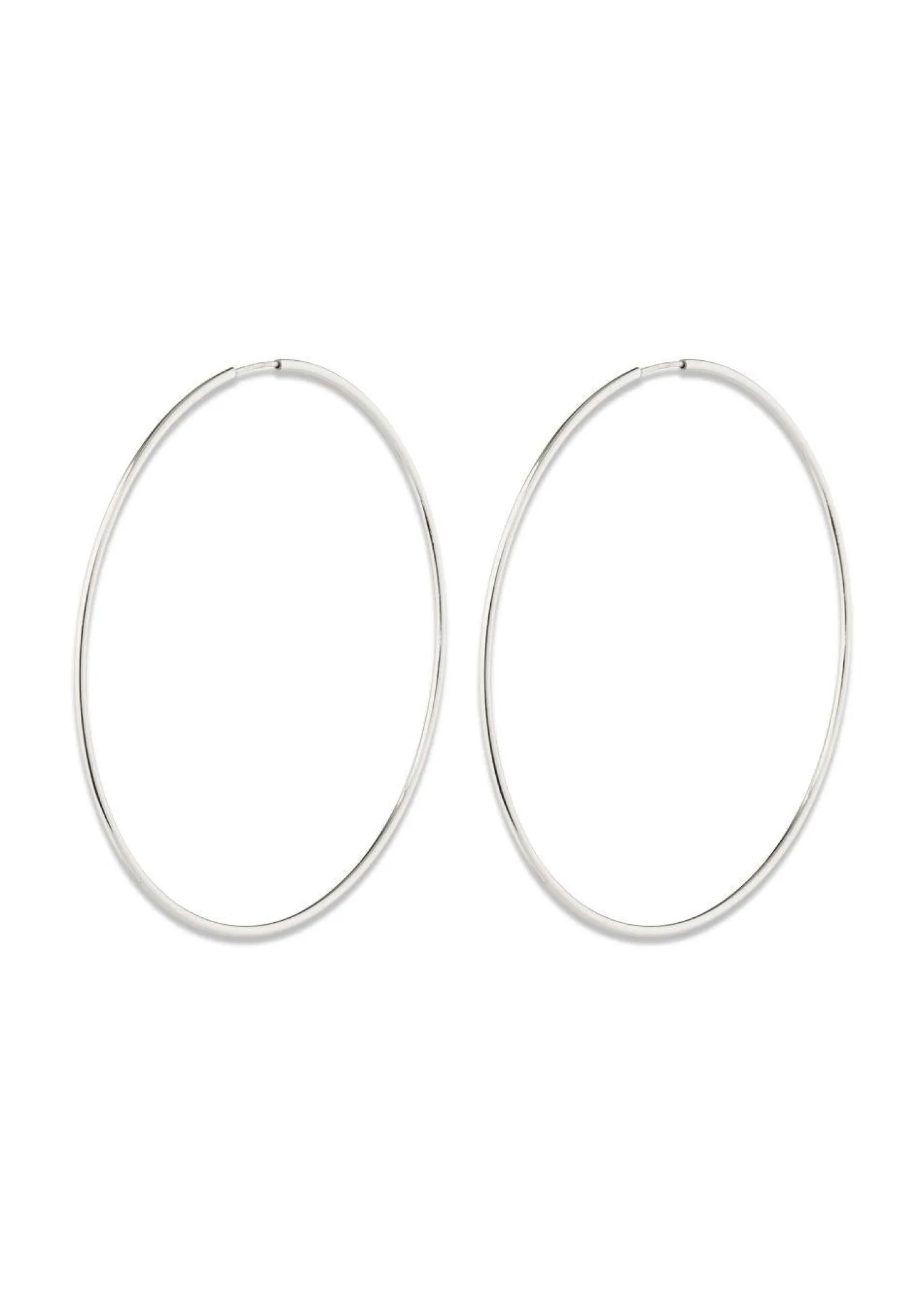 Pilgrim SANNE X-large hoop earrings silver-plated