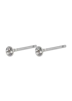 Pilgrim SYLVIE small crystal stud earrings silver-plated