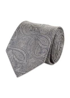 Portia Beige Paisley Silk Tie
