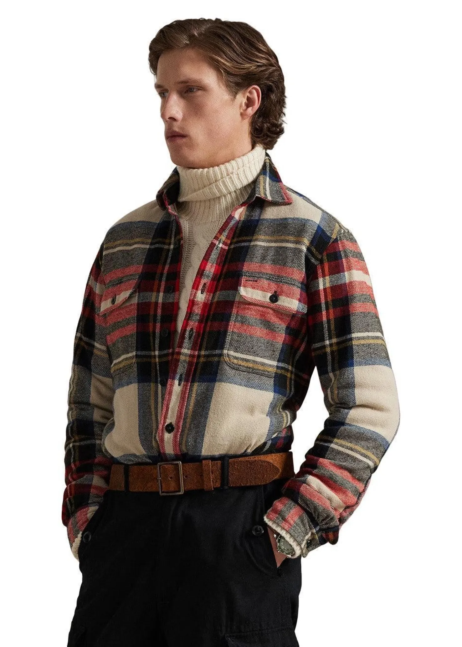 Ralph Lauren Classic Fit Plaid Flannel Workshirt