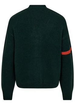Ralph Lauren Wool V-Neck Letter Cardigan