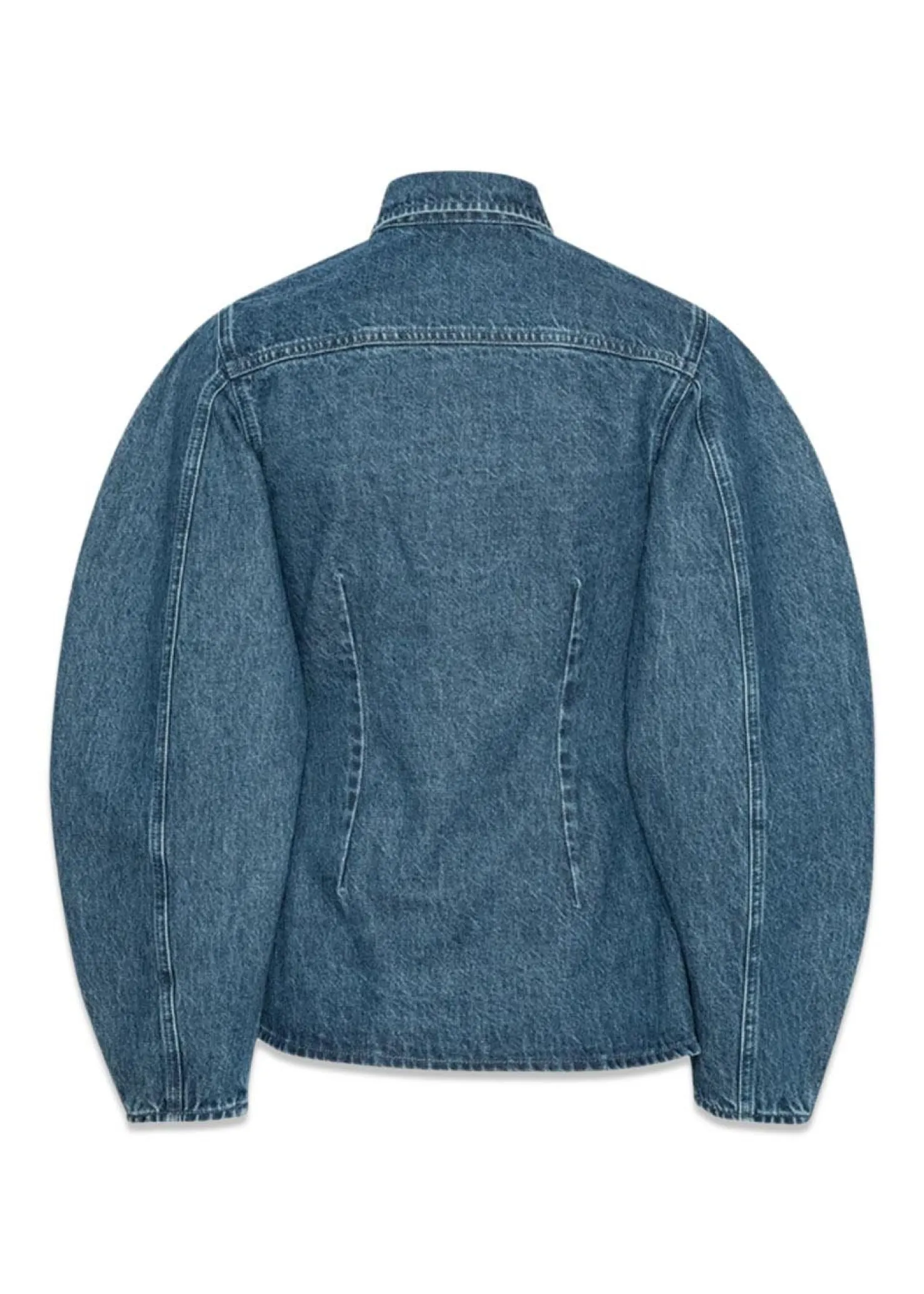 Rotate FITTED DENIM SHIRT